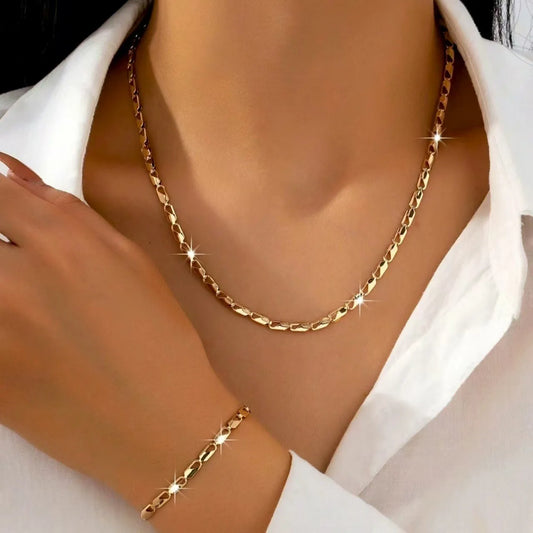 Luxurious Necklace Bracelet Jewelry Set