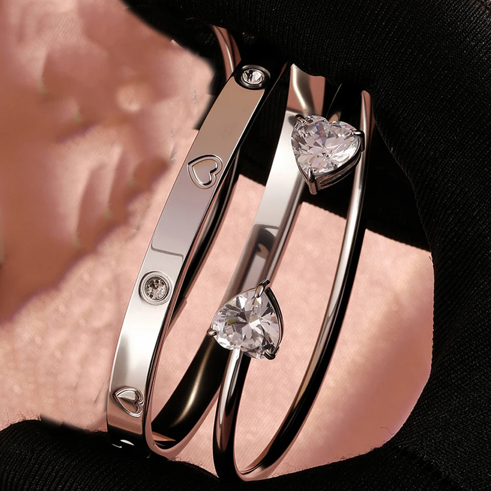 Women’s Heart Zircon Bracelet Jewelry