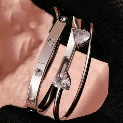 Women’s Heart Zircon Bracelet Jewelry