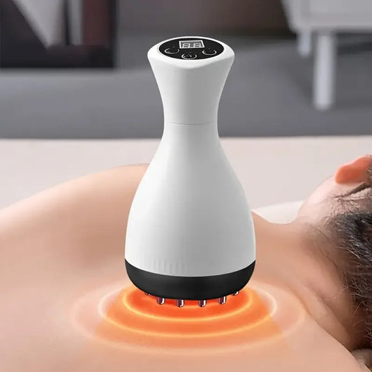 USB Portable Meridian Brush Heat Massager