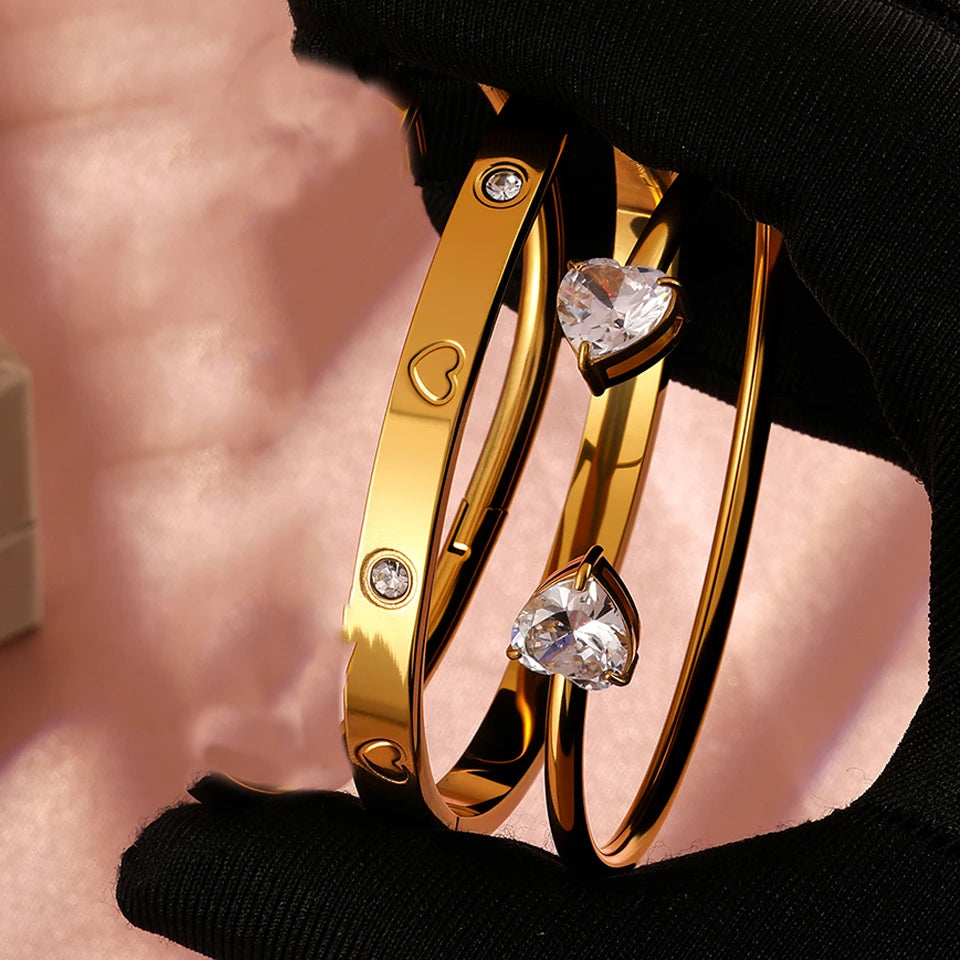 Women’s Heart Zircon Bracelet Jewelry